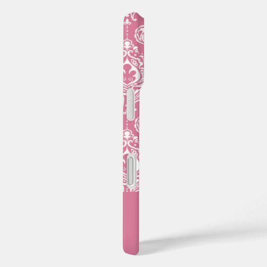 Rosa Damask Case-Mate iPhone Hülle (Rückseite / Rechts)