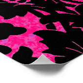 Rosa Damask ~ Geschenkpapier 16.50x10.68 Poster (Ecke)