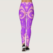 Rosa Damask Leggings (Rückseite)