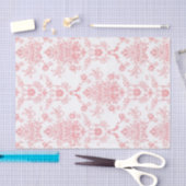 Rosa Damask Seidenpapier (Handwerk)