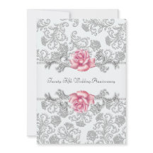 Rosa Damask Silver 25. Hochzeitstag