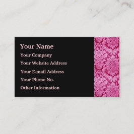 Rosa Damask Visitenkarte