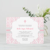 Rosa Damasketbaptismus oder Erste Einladung zur Ko (Stehend Vorderseite)