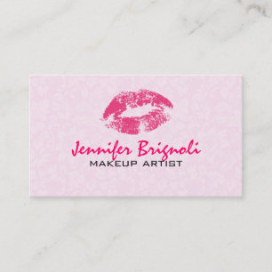 Rosa Damaskus Makeup Artist Design Visitenkarte