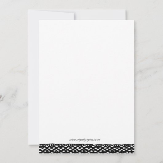 Rosa-Damast 16 . Geburtstag Party Einladung (Rückseite)