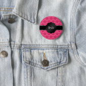 Rosa Damast der Brautgeschenke Button (Beispiel)