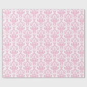 Rosa Damast-Geschenkpapier Geschenkpapier (Flach)