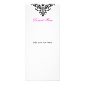 Rosa Damast-Gestell-Karte der Explosions-311 Werbekarte (Hinten)