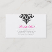 Rosa Damast Hott Rosa der Explosions-311 Visitenkarte (Rückseite)