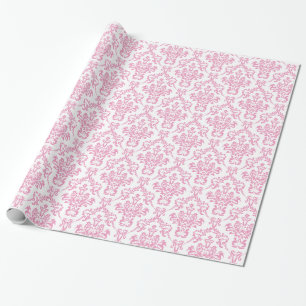 Rosa Damast-Packpapier Geschenkpapier
