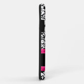 Rosa Damast personalisiert Case-Mate iPhone Hülle (Hinten/Rechts)