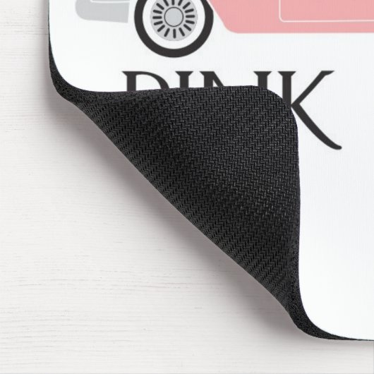 rosa Dame des Transportgestells Mousepad (Ecke)