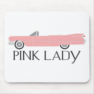 rosa Dame des Transportgestells Mousepad