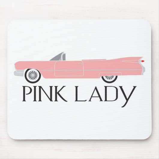 rosa Dame des Transportgestells Mousepad (Vorne)