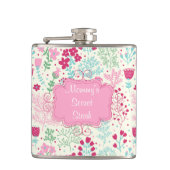 Rosa Dame Flachmann (Vorderseite)