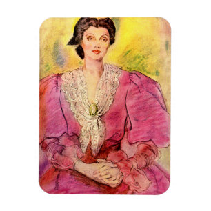 Rosa Dame Magnet