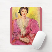 Rosa Dame Mousepad (Mit Mouse)