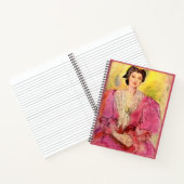 Rosa Dame Notizblock (Innenseite)