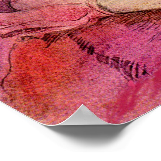 Rosa Dame Poster (Ecke)