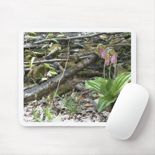 Rosa-Damenschuh Mousepad (Mit Mouse)