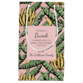 Rosa dank der Aufwertung der tropischen Bananen Kleine Geschenktüte (Vorderseite)