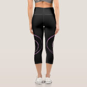 Rosa Dankbarkeit  Capri Leggings (Rückseite)
