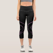 Rosa Dankbarkeit  Capri Leggings (Vorderseite)