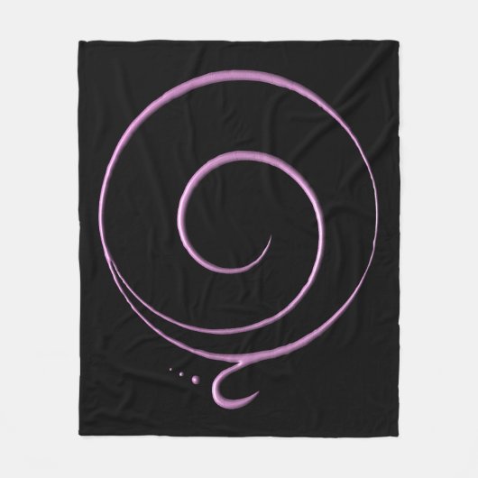 Rosa Dankbarkeit  Fleecedecke (Vorderseite)
