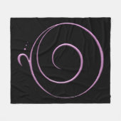 Rosa Dankbarkeit  Fleecedecke (Vorderseite (Horizontal))