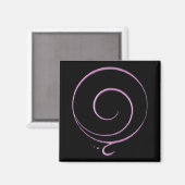 Rosa Dankbarkeit Magnet (Vorderseite/Rückseite)