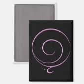 Rosa Dankbarkeit  Magnet (Vorderseite/Rückseite)