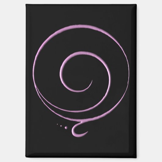Rosa Dankbarkeit  Magnet (Vorderseite)