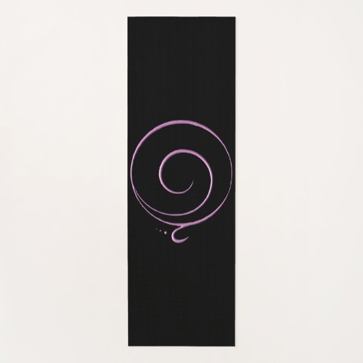 Rosa Dankbarkeit Yogamatte (Vorderseite)