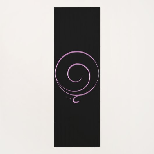 Rosa Dankbarkeit Yogamatte (Rückseite)