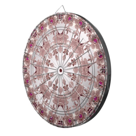 Rosa Dartboard Dartscheibe (Vorderseite rechts)
