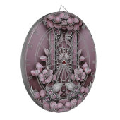 Rosa Dartboard Dartscheibe (Vorderseite Links)
