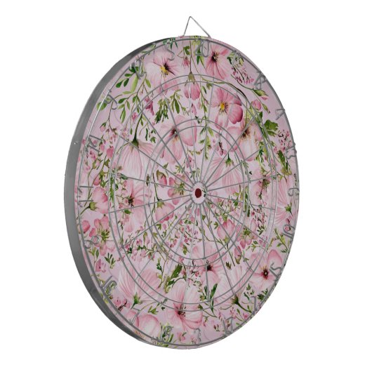 Rosa Dartboard Dartscheibe (Vorderseite Links)
