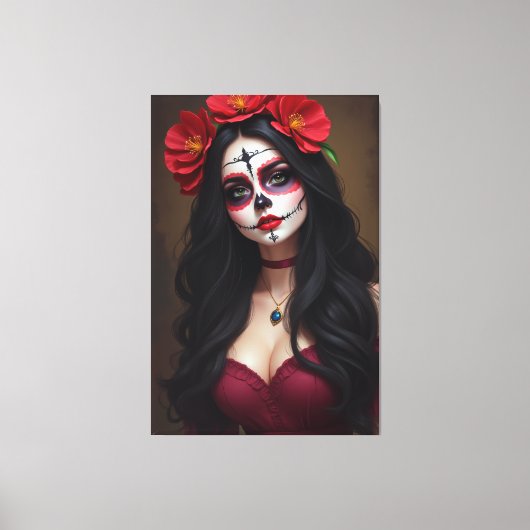 Rosa de los Muertos Leinwanddruck (Vorderseite)