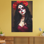 Rosa de los Muertos Leinwanddruck (Insitu (Wohnzimmer))