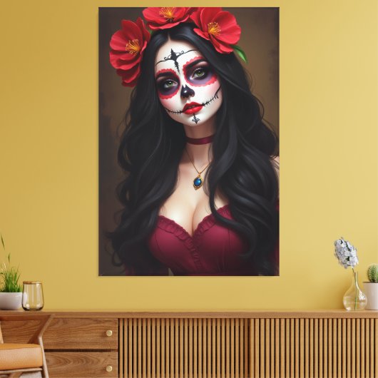 Rosa de los Muertos Leinwanddruck (Insitu (Wohnzimmer))
