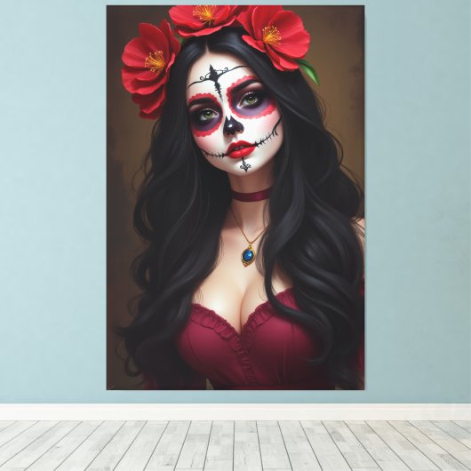 Rosa de los Muertos Leinwanddruck (Insitu (Holzboden))