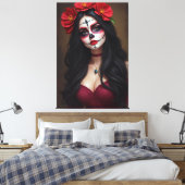 Rosa de los Muertos Leinwanddruck (Insitu (Schlafzimmer))