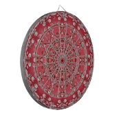 Rosa Decorative Dartboard Dartscheibe (Vorderseite Links)