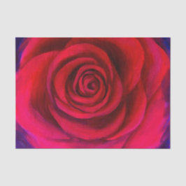 Rosa Decoupage Nah Seidenpapier