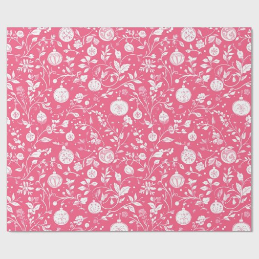 Rosa Dekorationsdesign Geschenkpapier (Flach)