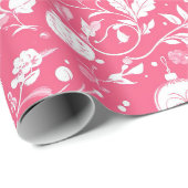 Rosa Dekorationsdesign Geschenkpapier (Rolleneckpunkt)