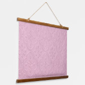 Rosa Dekorationsmuster Wandteppich Mit Holzrahmen (Gewinkelt)
