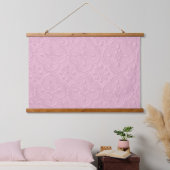 Rosa Dekorationsmuster Wandteppich Mit Holzrahmen (Schlafzimmer)