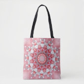 Rosa Dekorative Urlaubstorte Tasche (Vorderseite)