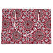 Rosa dekorative Weihnachtsgeschenktasche Große Geschenktüte (Vorderseite)